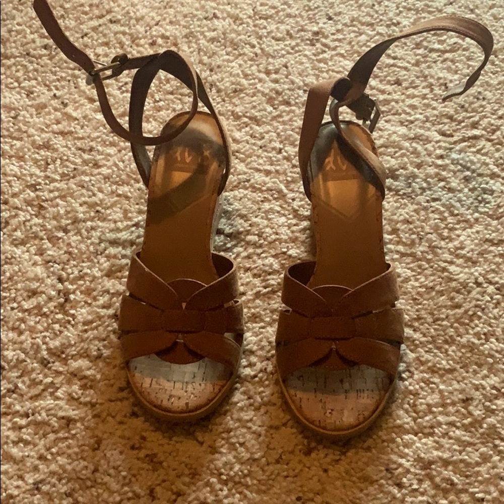 Tan Cork Wedges! NWOT